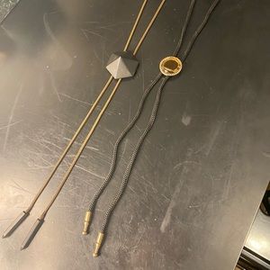 LUV AJ Pyramid Bolo Tie Necklace + Glam Bolo